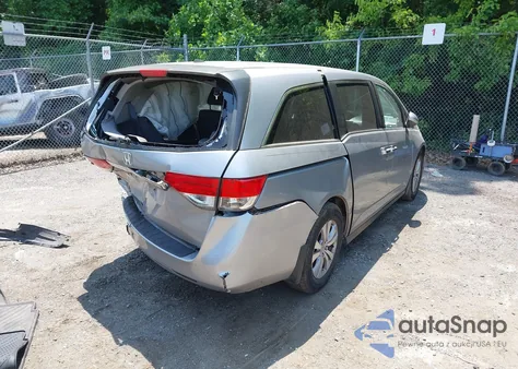 2016 Honda Odyssey Ex-L из США, поврежденный, VIN 5FNRL5H67GB095933